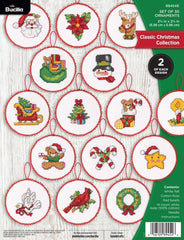 Bucilla Classic Christmas Cross Stitch set of 30
