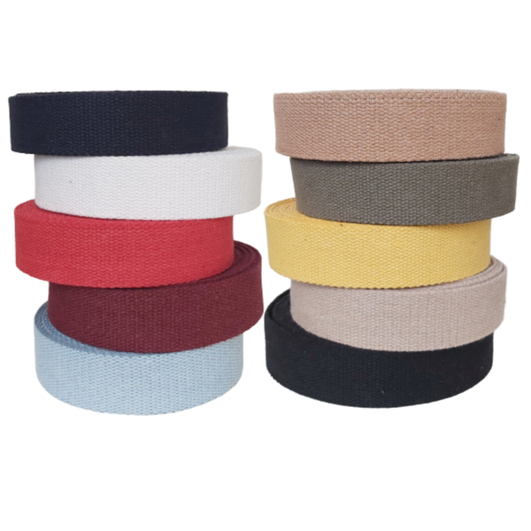 1.5" Army Green Heavy Cotton Webbing for Bag Belt