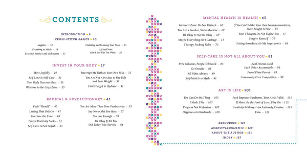 Self-Care Cross-Stitch: 40 Uplifting Patterns