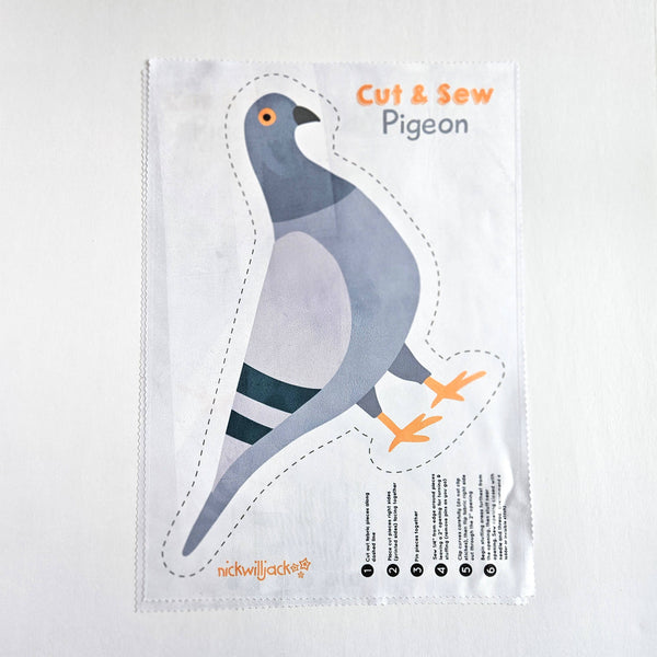 DIY Pigeon Sewing Kit, Beginner Bird Plush Craft Kit