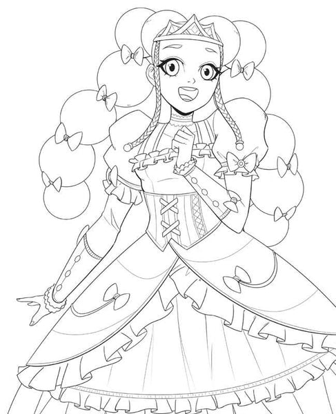 Magical Girl's Self-Care Coloring Book by Jacque Aye