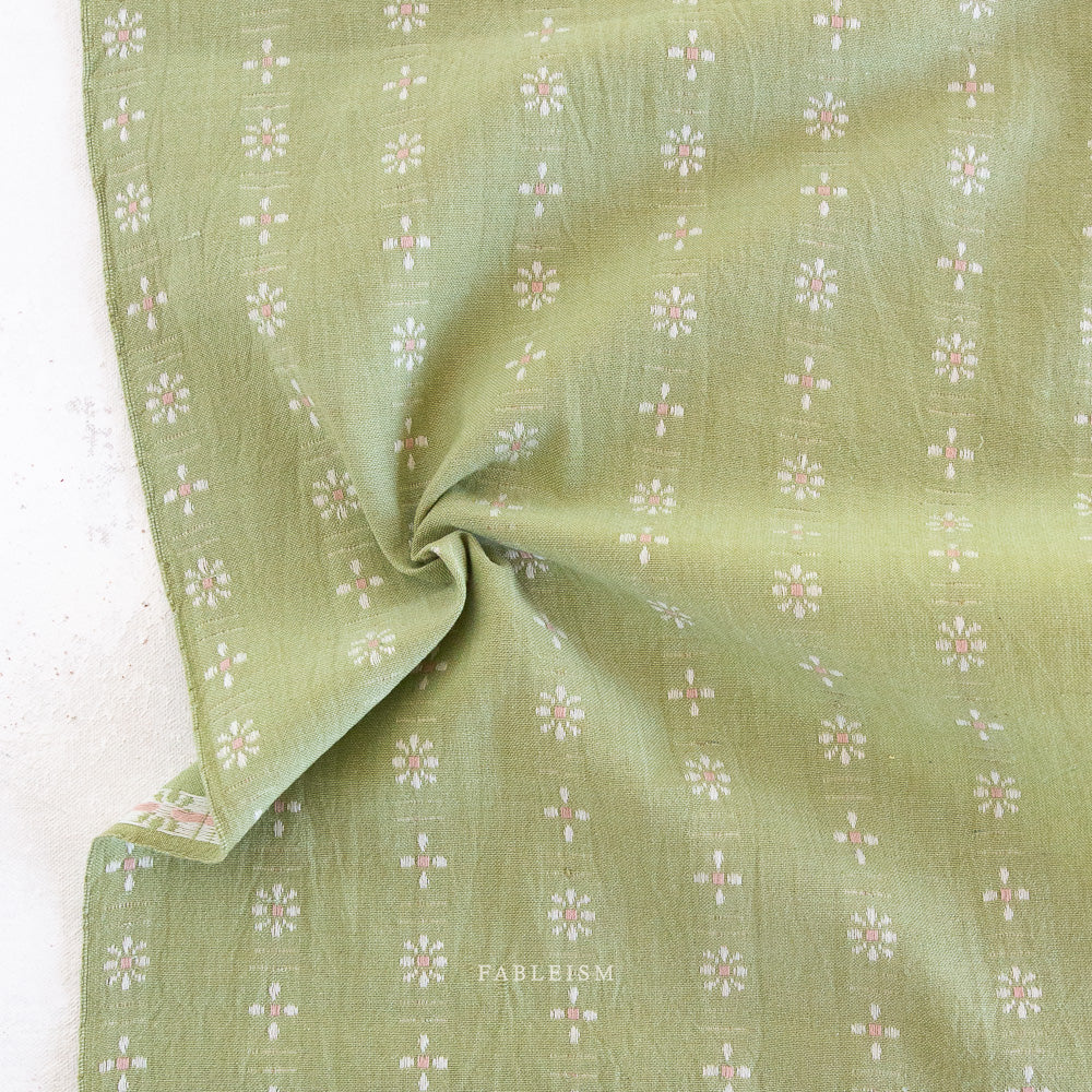 Forest Forage Daisies in Celadon -- Fableism