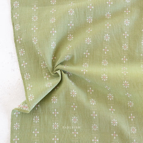 Forest Forage Daisies in Celadon -- Fableism