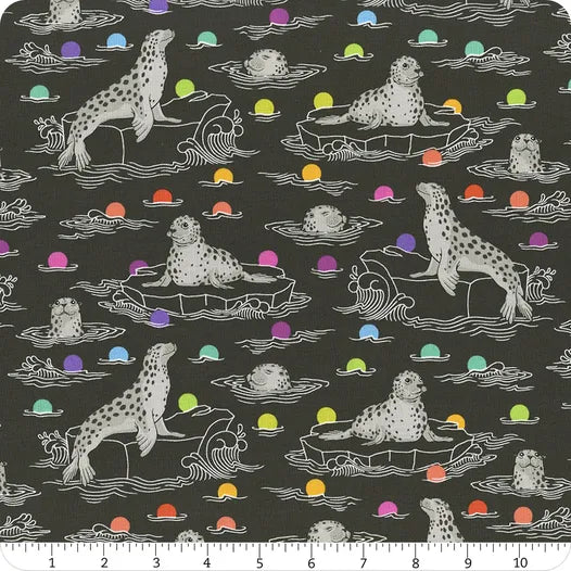 Seal the Deal in Carbon || Graywork by Tula Pink -- Free Spirit Fabrics