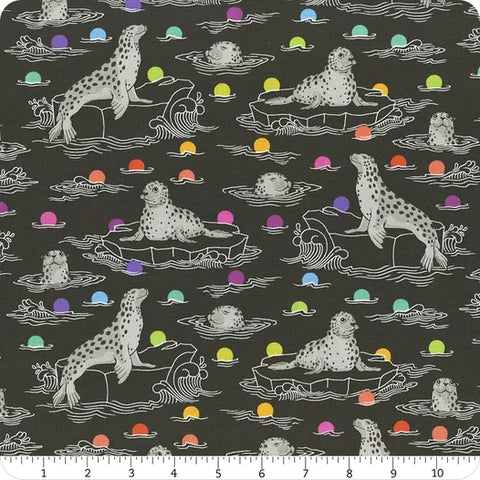 Seal the Deal in Carbon || Graywork by Tula Pink -- Free Spirit Fabrics