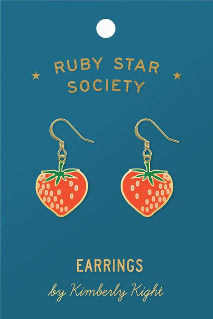 Strawberry Earrings --  Kim Kight for Ruby Star Society