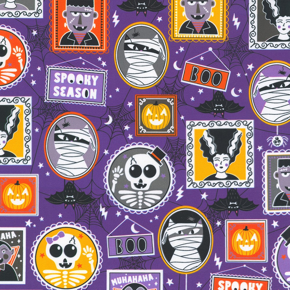 PURPLE Picture Frames from Lights Out -- Robert Kaufman