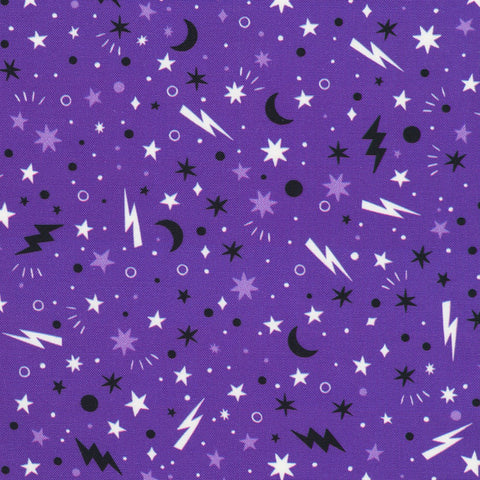 Stars & Lightning Bolts in Purple from Lights Out -- Robert Kaufman