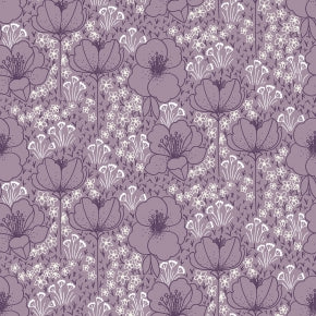 Emilia - Meghan - Dustly Lilac Rayon Fabric -- Cotton + Steel