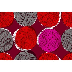 Safari - Nest - Ruby Rayon Fabric