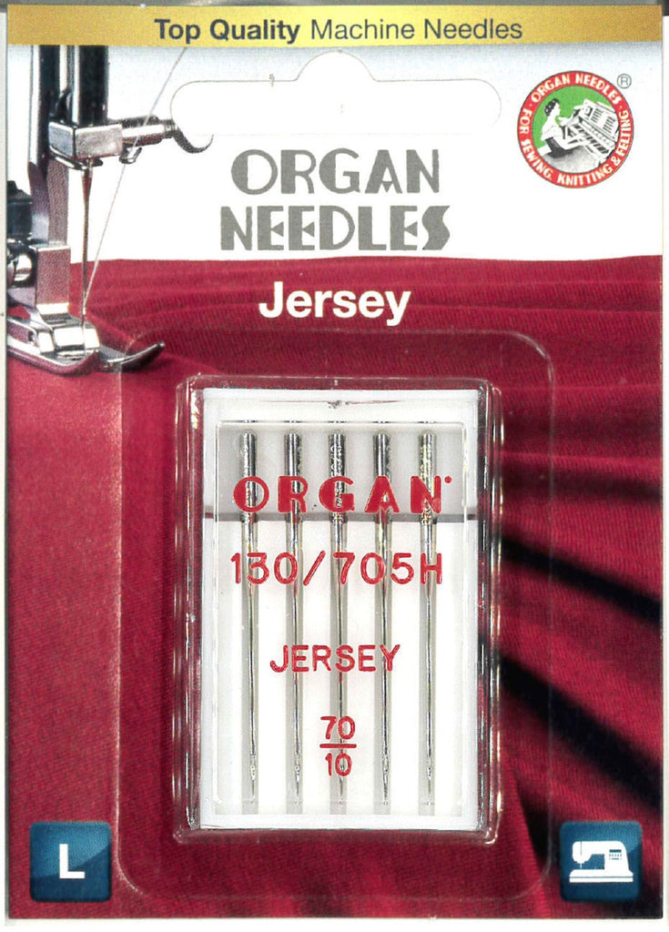 ORGAN JERSEY Machine Needles Assorted Sizes  - 5 pack