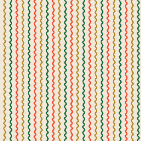 Rifle Paper Co. Basics - Ribbon Stripe - Cream Metallic Fabricby Rifle Paper Co. for C + Steel