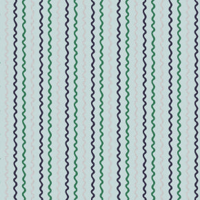 Rifle Paper Co. Basics - Ribbon Stripe - Mint Metallic Fabric by Rifle Paper Co. for C + Steel