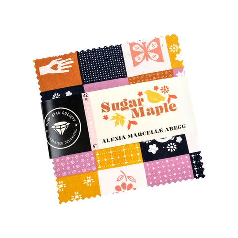 Moda Fabrics Sugar - Ruby Star - 5 Charms