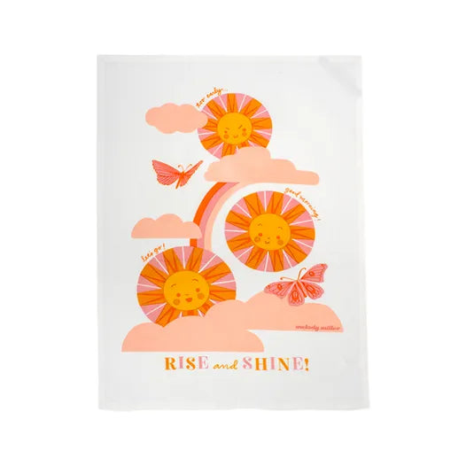 Rise And Shine Tea Towel --- Melody Miller for Ruby Star Society
