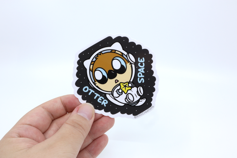 Otter Space Vinyl Sticker