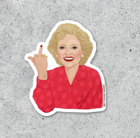 Betty White Bird Sticker