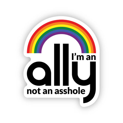 I'm an ally waterproof sticker