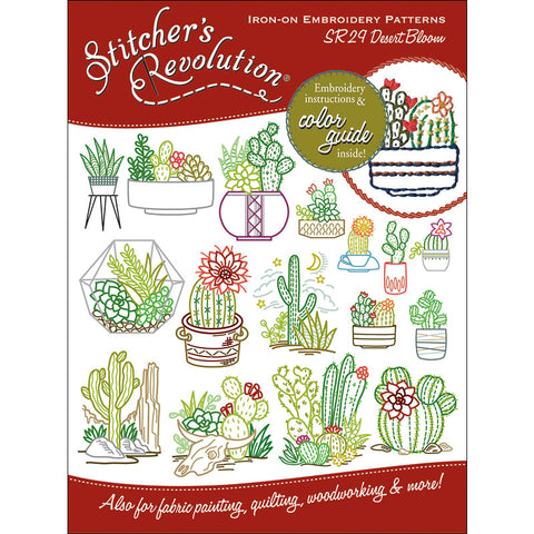 Stitcher's Revolution Desert Iron On Transfer Embroidery Pattern