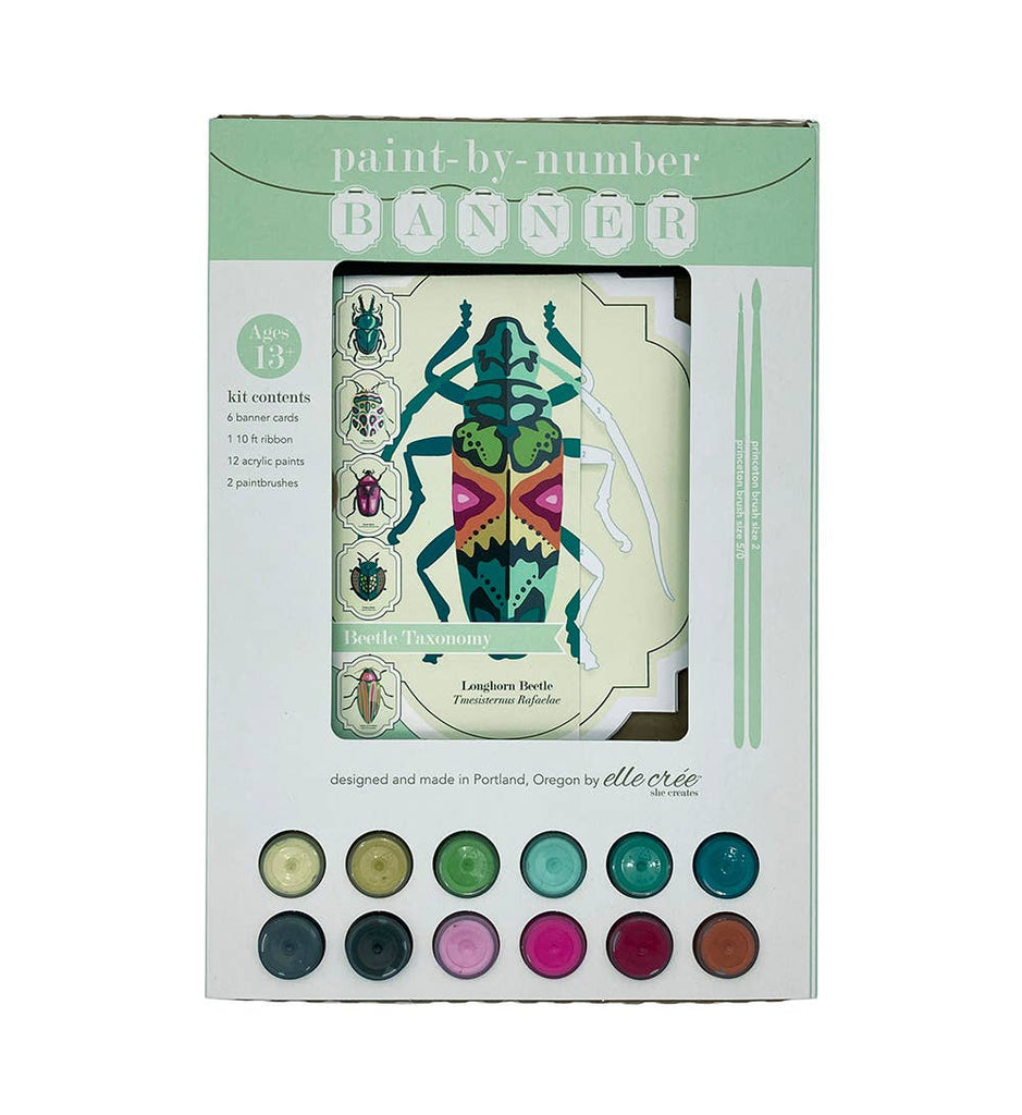 Beetles Paint-by-Number Hanging Banner Kit
