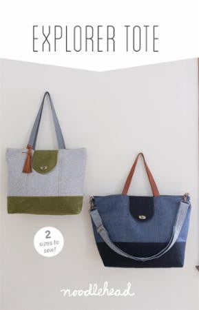 Explorer Tote Sewing Pattern by Noodlehead