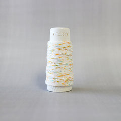 Hidamari Sashiko Speckled Thread -- Orange/Blue no. 102