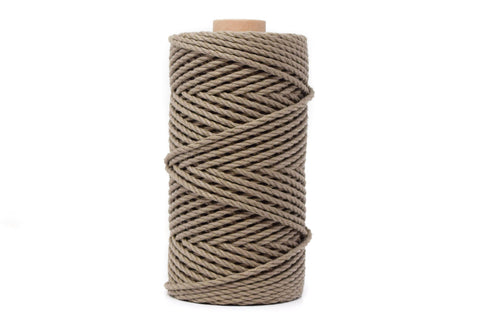 Cotton Rope Zero Waste 3 Mm - 3 Ply - Chestnut