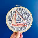 I am the Sea Embroidery Kit by Hook, Line, and Tinker Embroidery