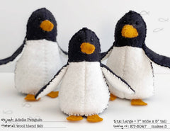 Adelie Penguins Felt Sewing Kit