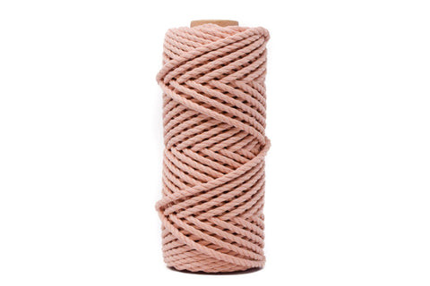 Cotton Rope Zero Waste 5 Mm - 3 Ply - Pale Pink