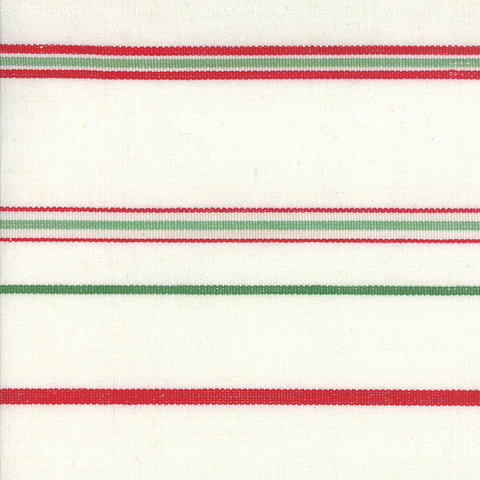 16" Toweling White Red Green