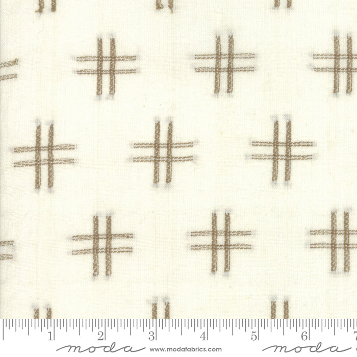Boro Flax -- White & Tan -- Boro Wovens Moda Fabrics