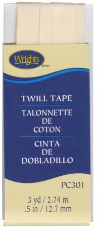 Twill Tape 1/2in Oyster