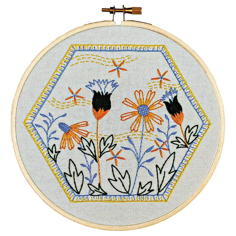 Summer Breeze -- Cozy Blue Embroidery Kit