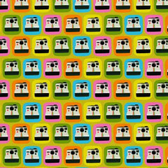 Polaroid in Multi -- Sunshine Inn by Lysa Flower Collection -- Paintbrush Studio
