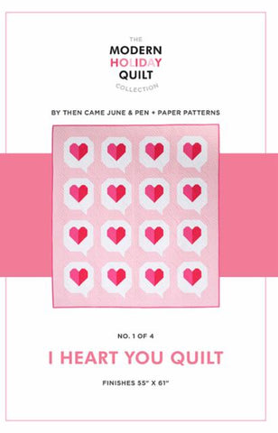 I Heart You Pattern by Then Came June