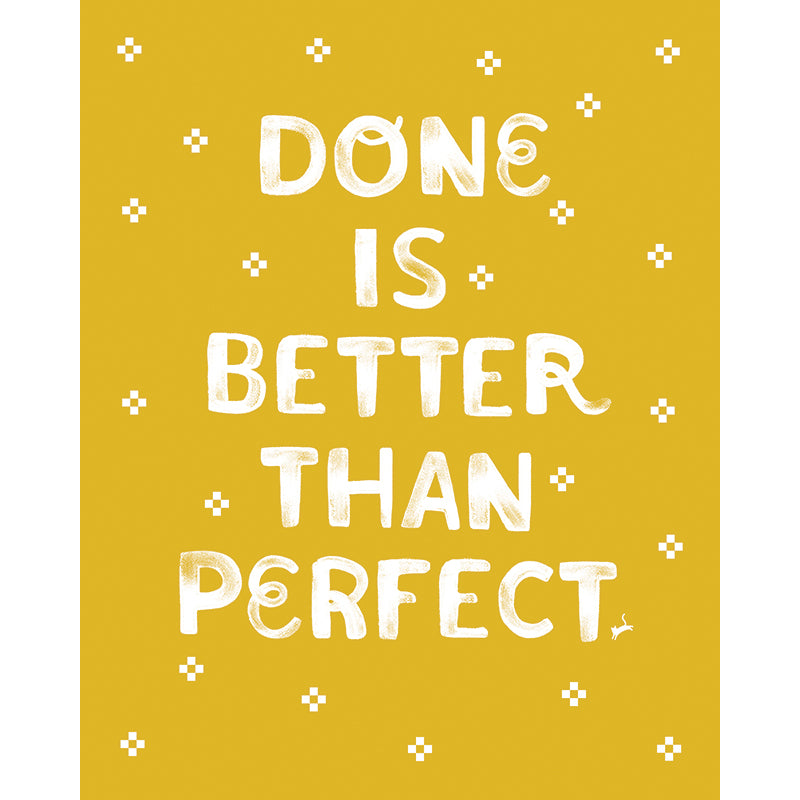 Done is Better than Perfect NOTEBOOK -- Craftedmoon by Sarah Watts