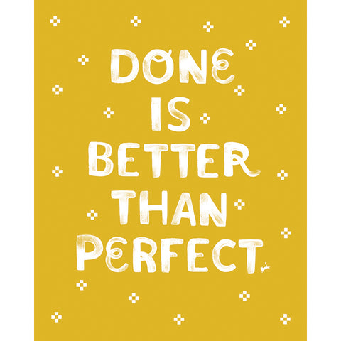 Done is Better than Perfect NOTEBOOK -- Craftedmoon by Sarah Watts
