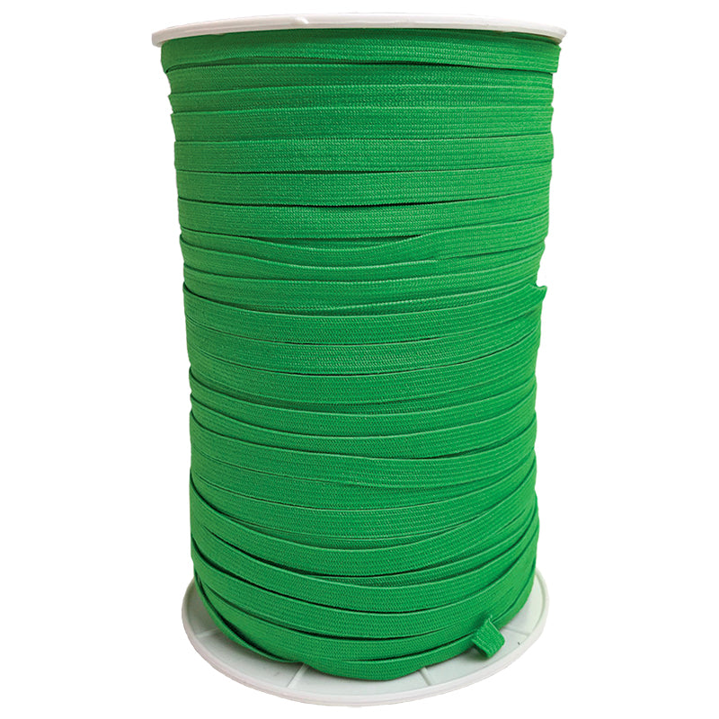 1/4" Soft Elastic in Emerald Green