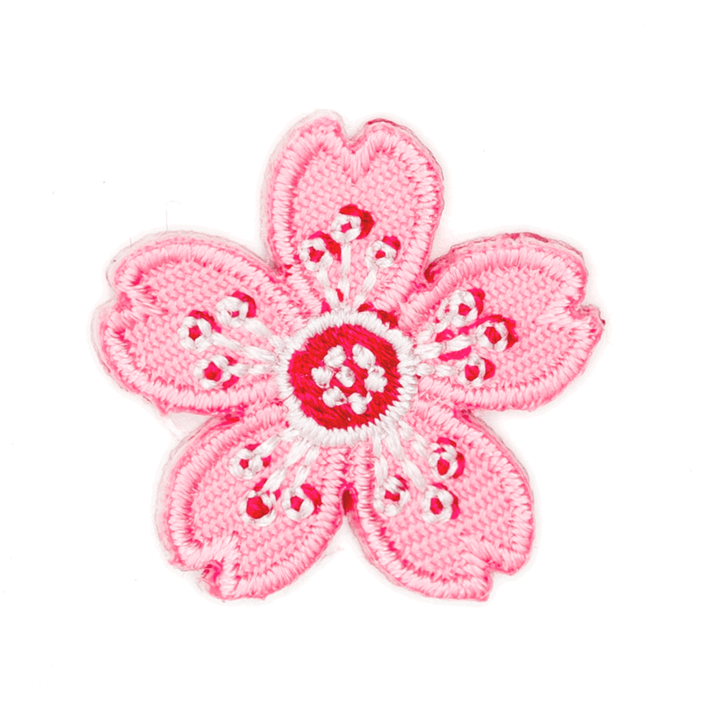 Cherry Blossom Embroidered Sticker Patch