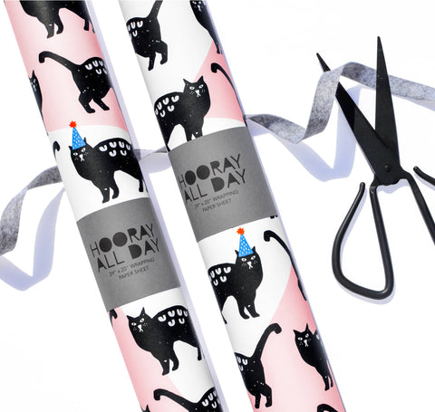 Party Cats Wrapping Paper Sheet
