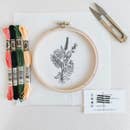 Wildflower Embroidery Kit -- Thistle & Thread Design