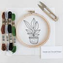 Spotted Planter Embroidery Kit -- Thistle & Thread Design