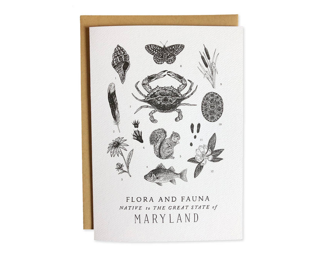 Maryland Field Guide Greeting Card
