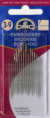 DMC Embroidery / Crewel Needles Size 3/9