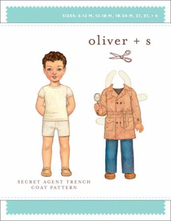 Secret Agent Trench Coat Pattern -- Oliver + S