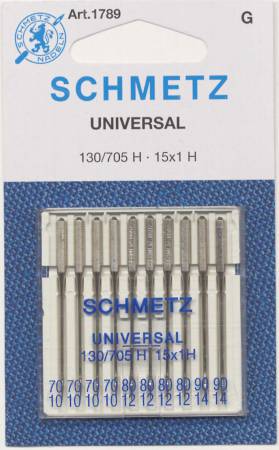 Schmetz Universal Machine Needle Size 70/80/90