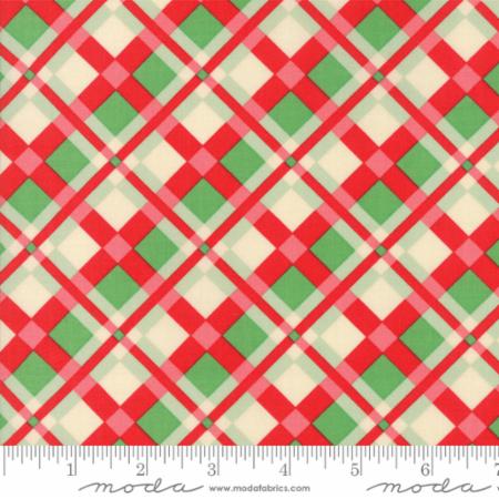 Swell Christmas Red/Green Plaid --- Cotton PVC Coated (Laminated) -- Urban Chiks