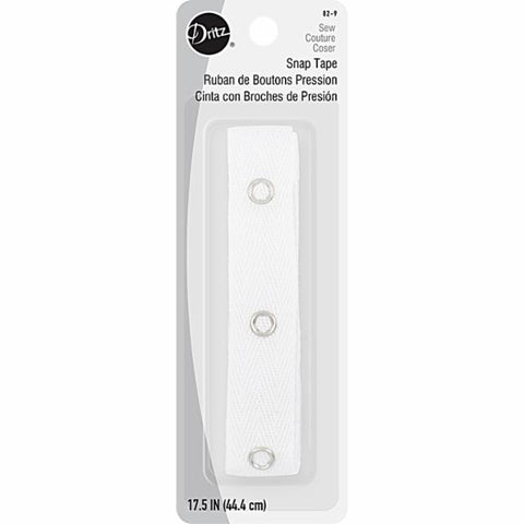 Snap Tape White -- 17.5" -- Dritz