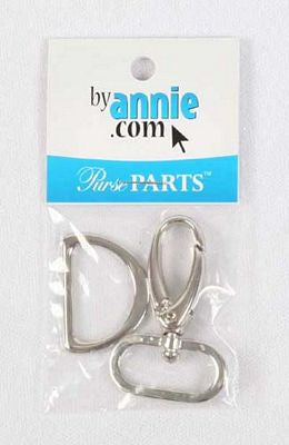 1" Nickel Swivel & D-Ring Set -- By Annie